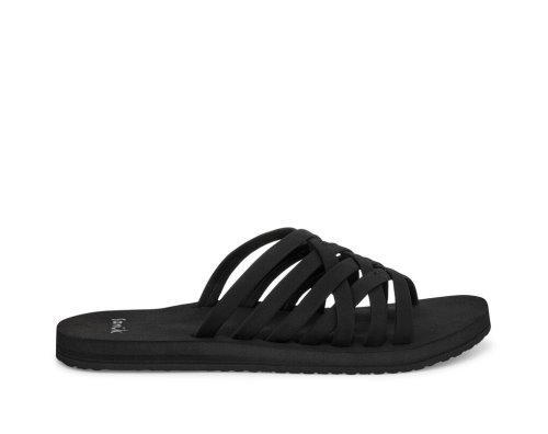 Sandale Sanuk Rio Slide Femme - Noir XOZBQC456